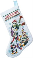 Janlynn 80-0477 Penguin Joy Stocking Counted Cross