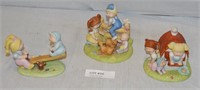 3 VTG. CABBAGE PATCH KIDS CERAMIC FIGURINES