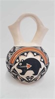 HAND PAINTED NEW MEXICO POTTERY VASE