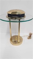 BRASS & GLASS TABLE LAMP