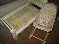 DOLL BED AND CHAIR