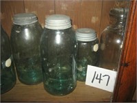 BLUE AND CLEAR JARS