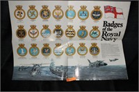 2 Posters of the Royal Navy Badges
