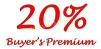 PLEASE READ - 20% Buyers Premium