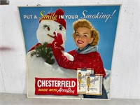 Vintage Chesterfield Cigarette Poster