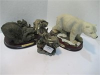 Elephant Statues Tallest 6.5"H - Chips on Horn