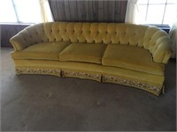Gold Retro Sofa (95" W)