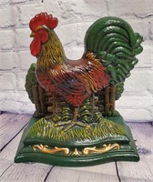 Decorative Iron Rooster Napkin Holder