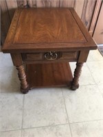 Lamp Table W/ Drawer ( 22" W  x 27" )