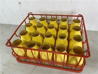 Antique Milk Crate W/ Bottles