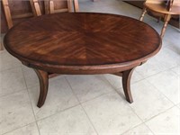 Cherry Oval Coffee Table ( 43" W x 32" )