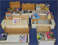 7 Boxes of Marvel, DC and Comicbook Cards