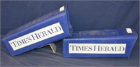 2 Times Hearld Paper Boxes
