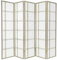 ORIENTAL FURNITURE 6FT DOUBLE CROSS ROOM DIVIDER