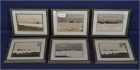 6 Framed Ships in Ice Pictures 10"x7.75"