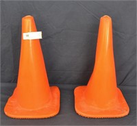 2 17" Tall Orange Safety Cones