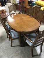 Dining Table W/ 6 Chairs (2 Host Chairs0