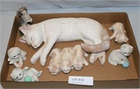 CERAMIC FELINE FIGURINES