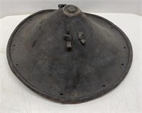 18C AFRICAN ETHIOPIAN LEATHER SHIELD EXTREMELY RAR