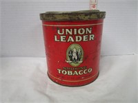 UNION LEADER SMOKING TOBACCO TIN
