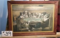 “Poker Sympathy” 1916 Brown & Bigelow Print