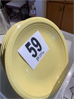 (8) Yellow Gibson China Plates (DS8)