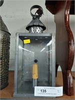 Contemporary Electrified Tin Lantern