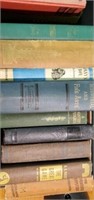 Lot of vintage books and cookbooks.  Some titles