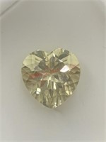 3.58 CT heart shaped yellow labrodite ***all