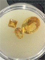 2.945CT TOTAL WEIGHT 3 CITRINE STONES