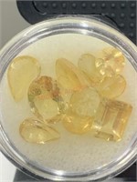 8.91CT TOTAL WEIGHT 10 CITRINE STONES
