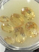8.19CT TOTAL WEIGHT 7 CITRINE STONES