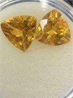 4.40CT TOTAL WEIGHT 2 Madeira  citrine STONES