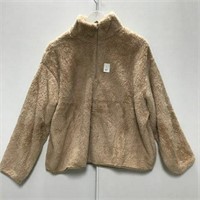 H&M SHERPA ZIP UP SWEATER  SIZE: L