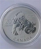 2013 Canada Fine Silver $20 Coin NO TAX
