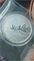 2012 Canada Fine Silver $20 Commem. Coin NO TAX