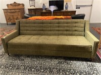 Olive Green Mid Century Modern Sofa