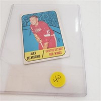 Alex Delvecchio Detrit Red Wings Topps 1967-68