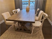 7PC DINING TABLE/CHAIRS