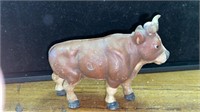 Vintage Cast Iron Ox or Bull Penny Bank