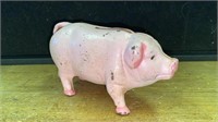 Vintage Cast Iron Pig Penny Bank