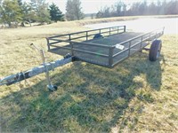 7.5' x 14' single axle tilt trailer