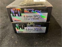 20rds Hornady Black 6.8mm SPC 110gr V-Max