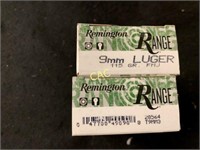 50rds Remington Range 9mm Luger 115gr FMJ