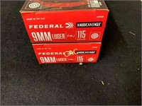 50rds Federal 9mm Luger 115gr FMJ