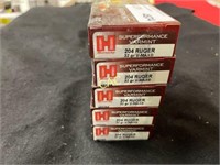 20rds Hornady 204 Ruger 32gr VMax