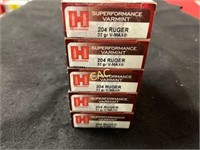 20rds Hornady 204 Ruger 32gr VMax