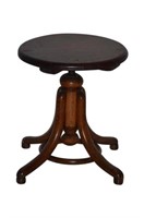 Attr. to Thonet Bentwood Adjustable Piano Stool