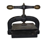 19th - 20th C. Antique Cast Iron Book Press