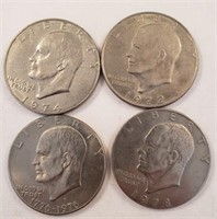 (4) Eisenhower Dollars **